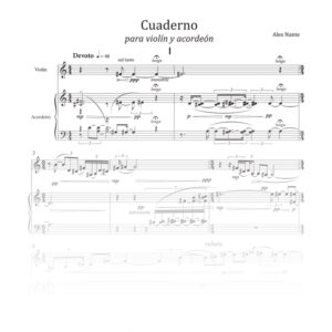 Cuaderno para violín y acordeón