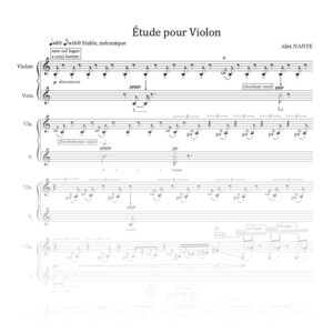 Étude pour violon