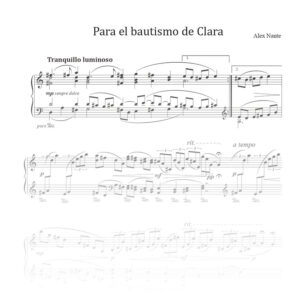 Para el bautismo de Clara